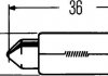 Лампа розжарювання HEAVY DUTY C5W 24V 5W SV 8,58 HELLA 8GM002092241 (фото 2)