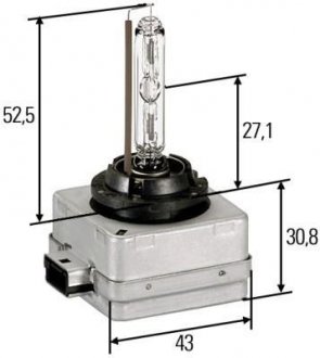 Лампа ксенонова STANDARD D1S 35W P32d-2-5 HELLA 8GS009028111 (фото 1)