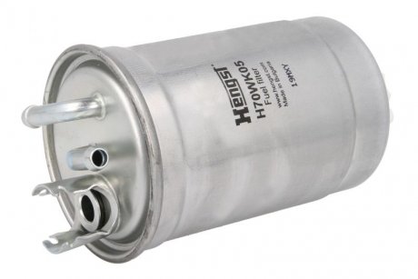 Фільтр паливний VW 1,6/1,9D/TD/TDI 87- (з підігрі HENGST FILTER H70WK05 (фото 1)