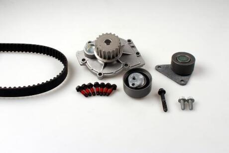 Комплект ГРМ, пас+ролик+помпа HEPU PK00560