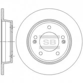 Диск гальмівний Hi-Q (SANGSIN) SD1085