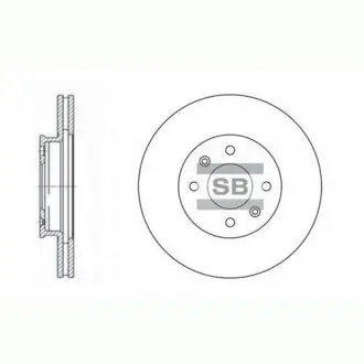 Диск тормозной KIA NEW PRIDE, NEW ACCENT передн. (SANGSIN) SANGSIN Hi-Q (SANGSIN) SD2028