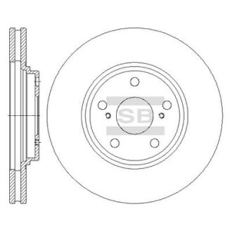 Гальмівний диск Hi-Q (SANGSIN) SD4047
