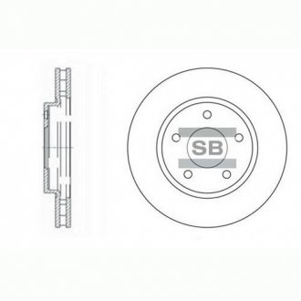 Диск тормозной MITSUBISHI LANCER Saloon(CYZA)-1.5,1.6,1.8,2.0 передн. (SANGSIN) SANGSIN Hi-Q (SANGSIN) SD4315