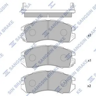 Колодки тормозные дисковые Hi-Q (SANGSIN) SP1120