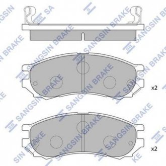 Комплект тормозных колодок. Hi-Q (SANGSIN) SP1128