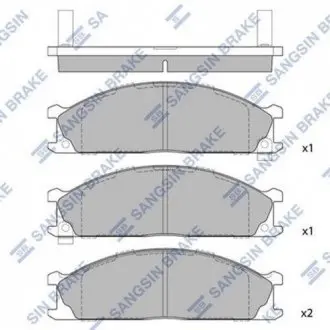 Колодки тормозные дисковые Hi-Q (SANGSIN) SP1140