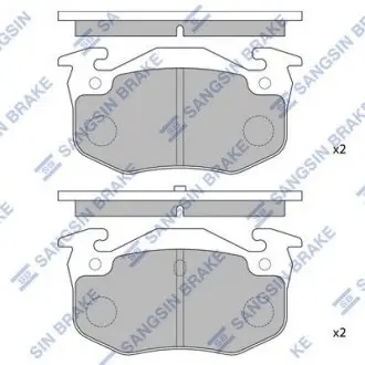 Комплект тормозных колодок из 4 шт. дисков Hi-Q (SANGSIN) SP1242