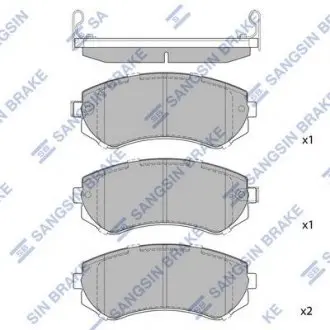 Колодки тормозные дисковые Hi-Q (SANGSIN) SP1492