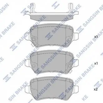 Комплект тормозных колодок. Hi-Q (SANGSIN) SP1536