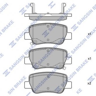 Комплект тормозных колодок. Hi-Q (SANGSIN) SP1578