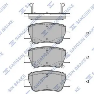 Комплект тормозных колодок. Hi-Q (SANGSIN) SP1578