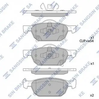 Колодки тормозные дисковые Hi-Q (SANGSIN) SP1605