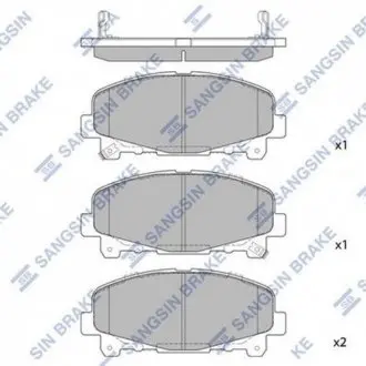 Колодки тормозные дисковые Hi-Q (SANGSIN) SP1606
