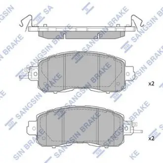 Колодки тормозные дисковые Hi-Q (SANGSIN) SP1765