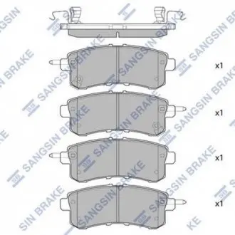 Колодки тормозные дисковые Hi-Q (SANGSIN) SP1801
