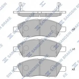 Колодки тормозные дисковые Hi-Q (SANGSIN) SP2084