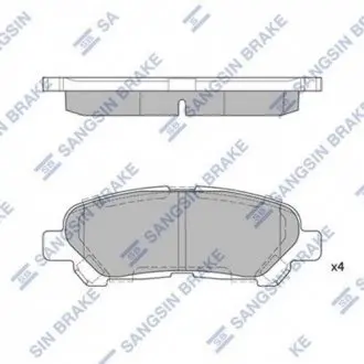 Колодки тормозные дисковые Hi-Q (SANGSIN) SP2136