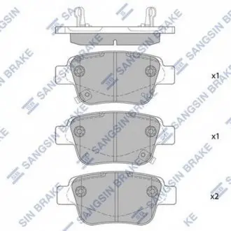 Колодки тормозные дисковые задние Hi-Q (SANGSIN) SP2184