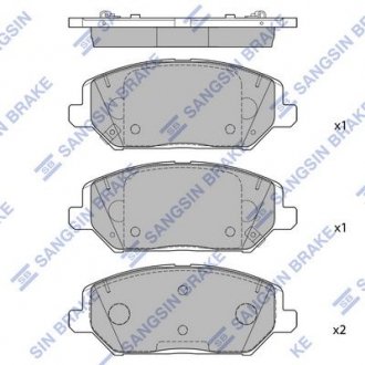 Колодки тормозные дисковые Hi-Q (SANGSIN) SP4242