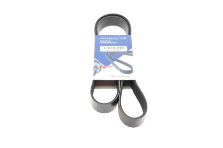 Ремінь генератора MB SLR (R199) 04- M155 (8PK1242) HUTCHINSON 1242 K 8TK