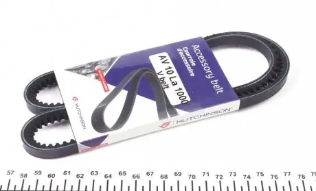Ремінь генератора BMW/Fiat/Ford/MB/Renault (10x1000) AV 10 La 1000 HUTCHINSON AV10LA1000