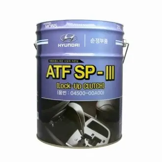 Трансмиссионное масло Hyundai/Kia ATF SP-III (Lock-Up CLUTCH) 80W, 20л Hyundai/Kia/Mobis 04500-00A00