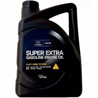 Олива моторна Hyundai/Kia Super Extra Gasoline 5W-30, 4л. Hyundai/Kia/Mobis 05100-00410