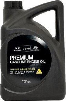 Масло ДВС 5W-20 4 л Premium Gasoline SL/GF-3 п/с Mobis Hyundai/Kia/Mobis 05100-00421