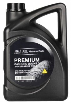 Масло ДВС 5W-20 4 л Premium Gasoline SL/GF-3 п/с Mobis Hyundai/Kia/Mobis 05100-00421