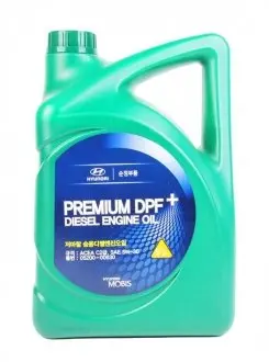 Моторное масло Hyundai/Kia Premium DPF+ Diesel 5W-30, 6л Hyundai/Kia/Mobis 0520000630