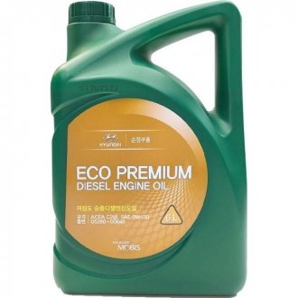 Масло ДВС 0W-30 6 л Eco Premium Diesel синт. ACEA C2 Mobis Hyundai/Kia/Mobis 05200-00640