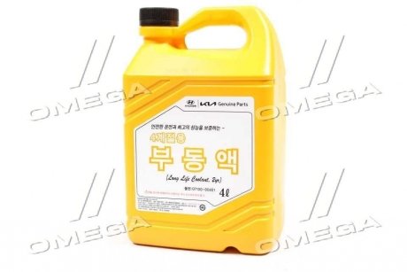 Антифриз концентрат 4 л Long Life Coolant (червоний) Hyundai/Kia/Mobis 07100-00401 (фото 1)