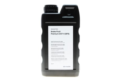 Рідина гальмівна DOT 4 Brake Fluid Premium (BF6) (1L) HYUNDAI Hyundai/Kia/Mobis LP048APE001BFH