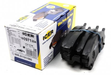 Комплект тормозных колодок (дисковых) ICER 180971-204