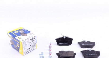 Комплект тормозных колодок (дисковых) ICER 181165-700 (фото 1)