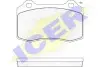 Колодки тормозные (передние/задние) Peugeot 208 12-19/Seat Ibiza II 00-02/Volvo S60/V70 II 02-10 ICER 181447 (фото 2)