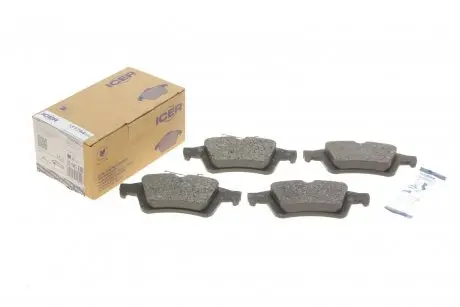 Тормозные колодки (задние) Ford Connect 13-/Kuga/C-Max 08-/Focus/Mazda 3/5/Volvo C30/S40/V40/V50 03- ICER 181744-396