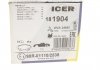 Комплект тормозных колодок (дисковых) ICER 181904 (фото 8)