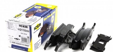 Комплект тормозных колодок (дисковых) ICER 182115-202