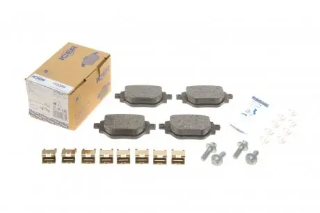 Тормозные колодки (задние) Citroen C4 Cactus 14-/C-Elysee/Peugeot 301 12-/2008/Opel Corsa F 19- ICER 182384