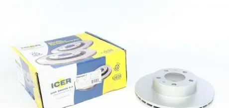 Диск гальмівний (передній) Citroen Jumper/Fiat Ducato/Peugeot Boxer 1.4t 94- (280x24) (з покр) (вент) ICER 78BD4681-2