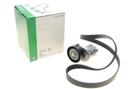 Комплект ремня генератора Audi A2/Seat Ibiza/Skoda Fabia/VW Golf/Polo 1.4/1.6/1.6FSI 97- (6PK 1078) INA 529 0103 10