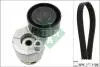 Комплект ремня генератора Nissan Note/Qashqai 1.5 dCi 11- (6PK 1195) INA 529 0117 10 (фото 11)