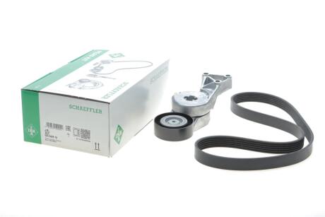 Комплект ременя генератора Audi A3/Seat Leon/Skoda Octavia/VW Caddy/Passat B6 1.6-2.0 03- (6PK1043) INA 529 0429 10