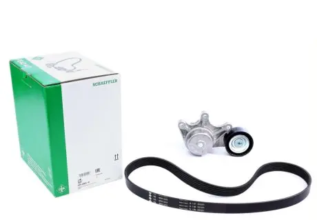 Комплект ремня генератора BMW 5 (F10), 01/09 - 10/16, (6PK 1003), N20/N26 (6PK1003) INA 529 0483 10