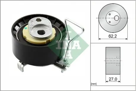 Ролик ГРМ Volvo S60/S90/V40/V60/V90 13-(натяжной) (62.2х27) INA 531 0928 10