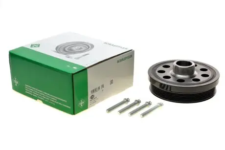 Шкив коленвала BMW 1 (E81)/3 (E90)/X1 (E84)/5 (E60)/X3 (E83/F25) 2.0D 04- (6PK) (+болты), N47/M47 INA 544 0130 20