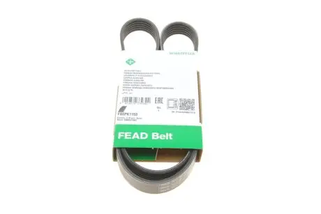 Ремень генератора Fiat Ducato/Citroen Jumper 1.9D/TD 94-/Renault Trafic 2.5dCI 03- (6PK1153) INA FB 6PK1153