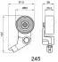 Ролик ременя ГРМ Toyota Corolla verso 2.0 (04-09),Toyota Avensis 2.0 (03-08) JAPKO 45245 (фото 2)